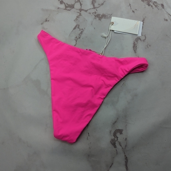 Good American Swim Bottom Women Hot Pink Better Cheeky Bikini Always Fit - Picture 6 of 10